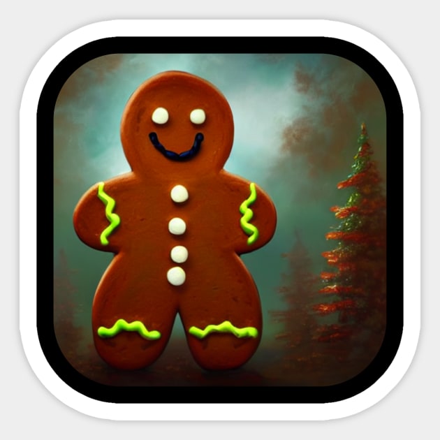 Gingerbread man Sticker by KK-Royal